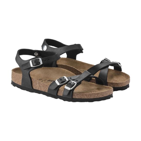 Birkenstock Kumba Sandals Black Leather Women’s Size 38 EU New in Box NIB Comfor - Picture 2 of 10